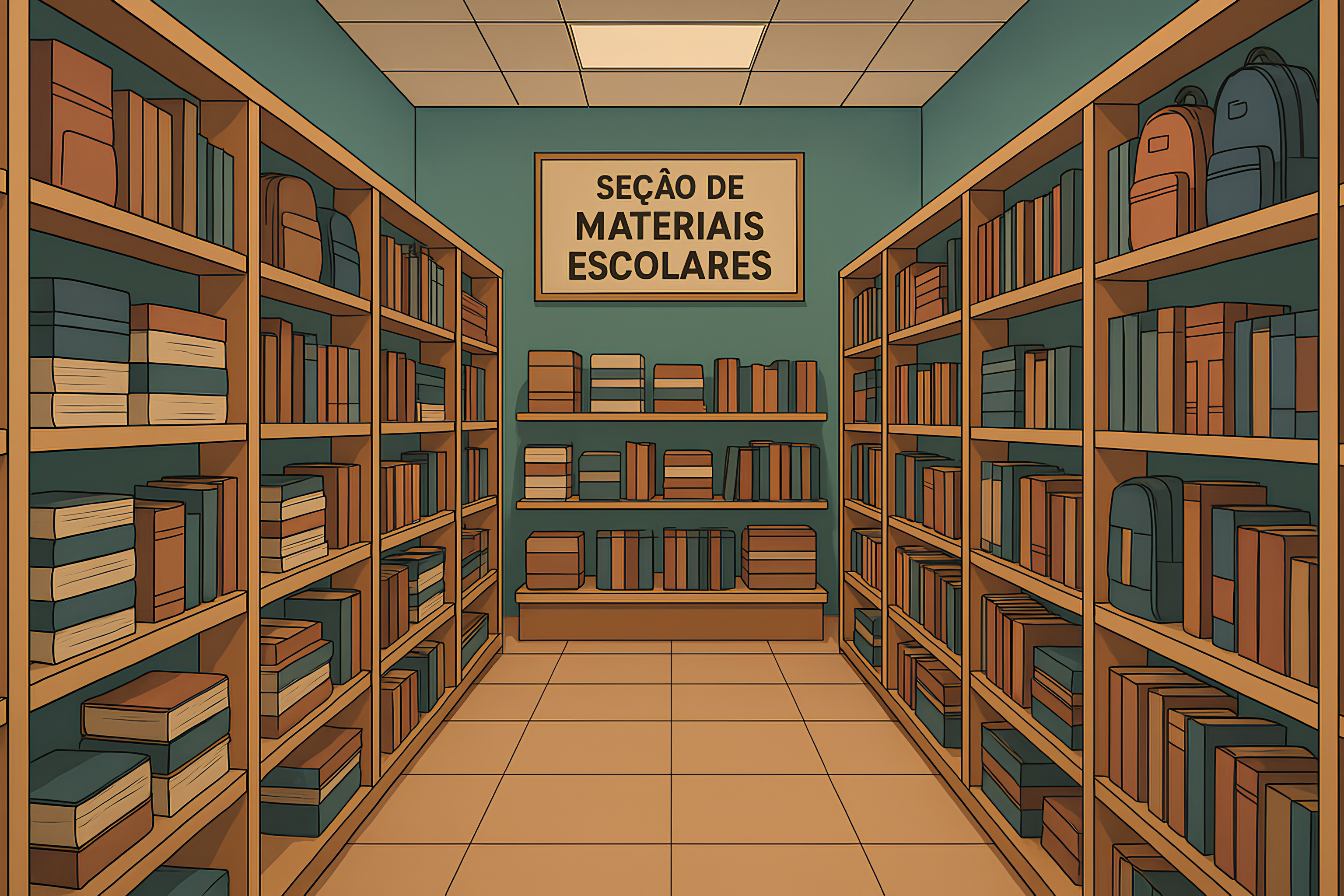 Imagem do fundo da biblioteca